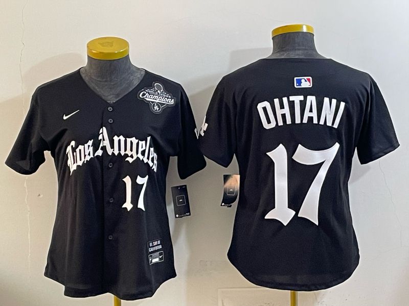 Youth Los Angeles Dodgers #17 Ohtani Black 5th Jointly Name 2026 Nike MLB Jersey style 04->youth mlb jersey->Youth Jersey